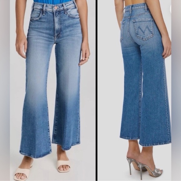 MOTHER Denim - Mother The Hustler Roller Ankle Jeans High On The Hog | Size 26 Wide Leg Flare